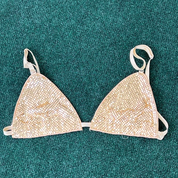 Gold beaded bra Small - Picture 3 of 3